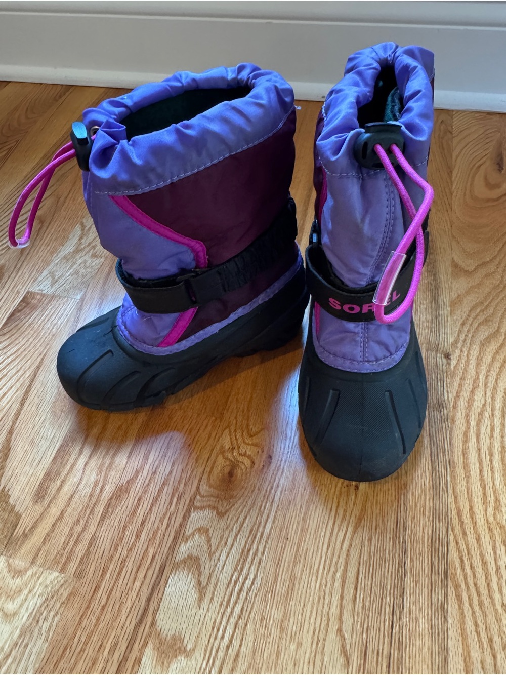 Sorel Kids Purple and Pink Waterproof Snow Boots